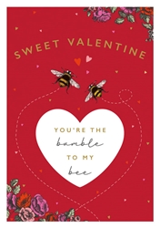 Bumble Bees Valentines Day Card