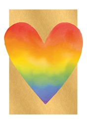 Rainbow Heart Love Card