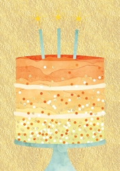 Blank Cake Greeting Card