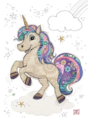 Una Unicorn Blank Card