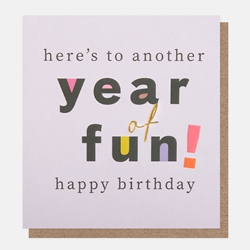 Birthday Year Fun Greeting Card