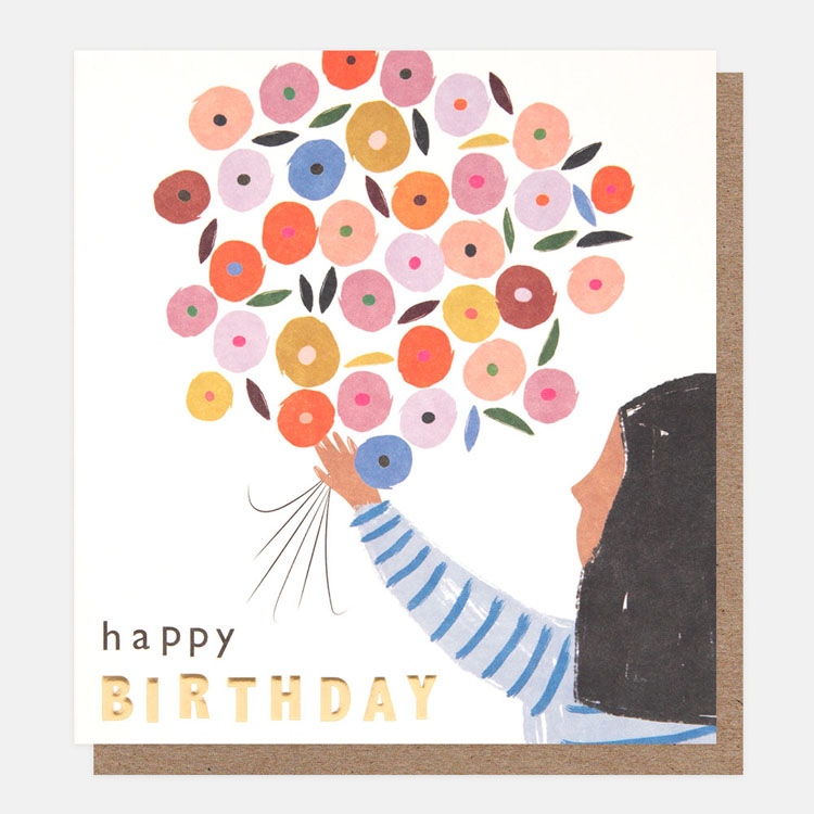 Bouquet Happy Birthday Card