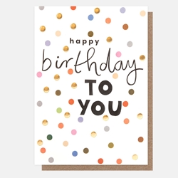 Birthday Dots Greeting Card