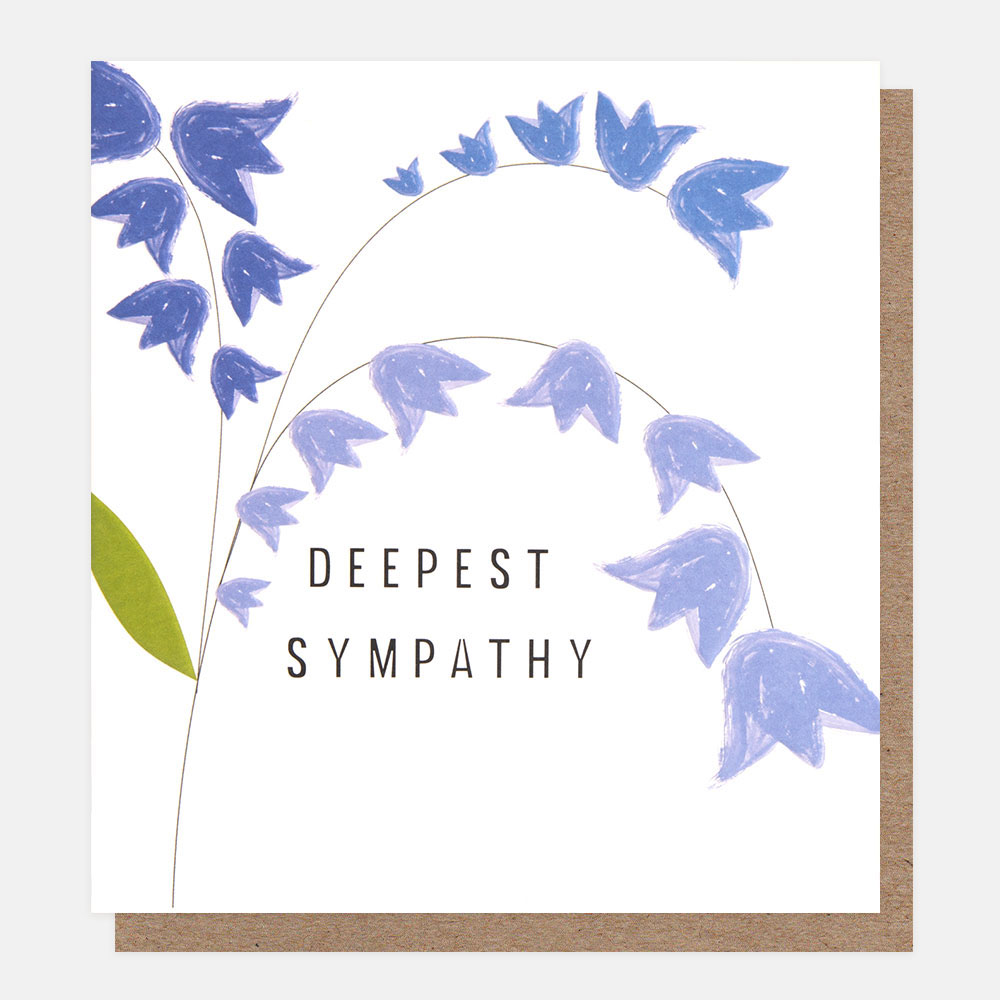 Blue Bells Sympathy Card