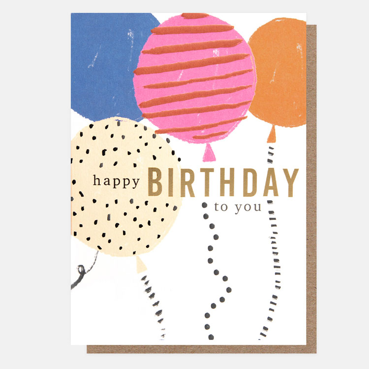 Balloons Birthday Card