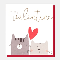 Cats Valentines Day Card