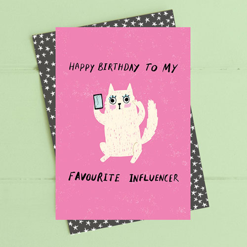 Favorite Influencer Birthday Card