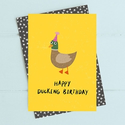 Happying Ducking Birthday Card