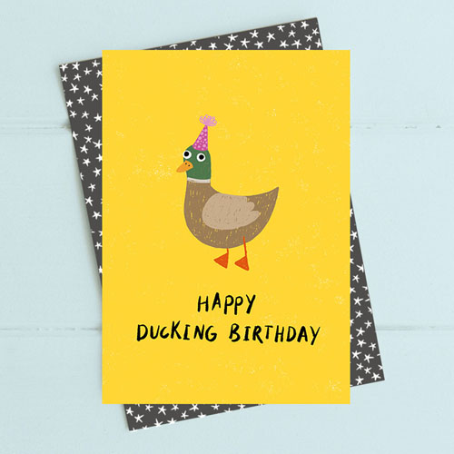 Happying Ducking Birthday Card