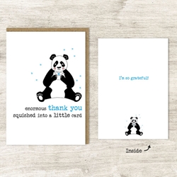 Panda Enormous Thank You Card