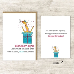 Birthday Girls Birthday Card