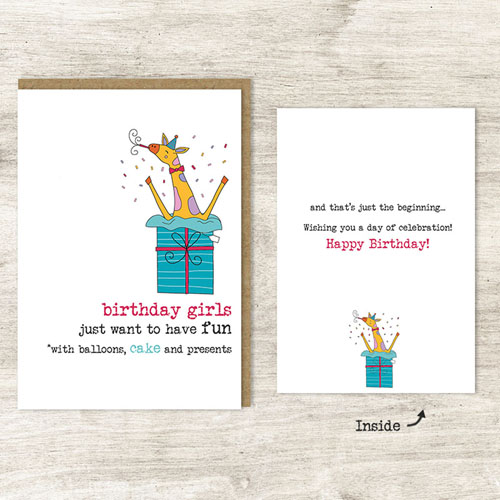 Birthday Girls Birthday Card