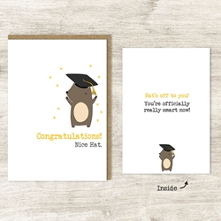 Hats Off Graduation Card