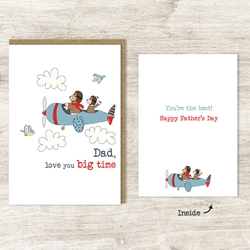 Love You Big Time Fathers Day Card