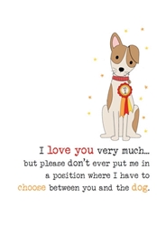 Anniversary Love Dog Greeting Card