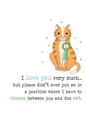 Anniversary Love Cat Greeting Card