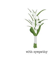 Sympathy Lilies Greeting Card