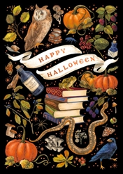 Witchcraft Halloween Greeting Card