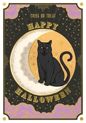 Cat Halloween Greeting Card