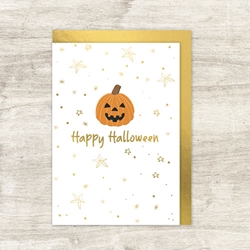 Halloween Greeting Card Pumpkin