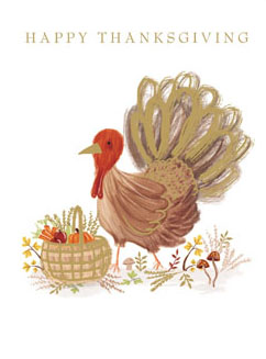 Thanksgiving Turkey Greeting Card