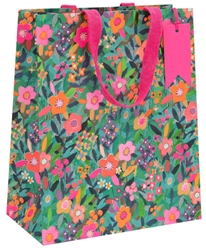 Pink Ditsy Flowers Large Gift Bag