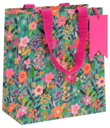 Pink Ditsy Flowers Medium Gift Bag