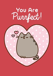 Pusheen Purrfect Valentines Day Card