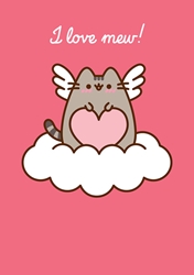 Pusheen Love Mew Valentines Day Card