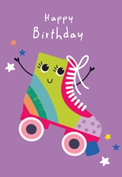 Birthday Rollerskate Greeting Card