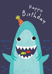 Birthday Shark Greeting Card