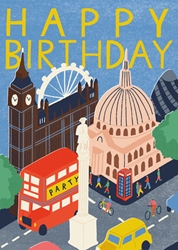 London Scene Birthday Card