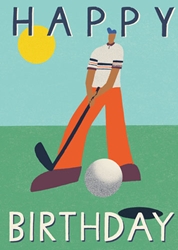 Golf Guy Birthday Card