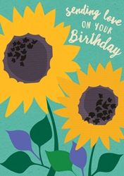 Sunflowers Birthday Card