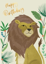 Majestic Lion Birthday Card