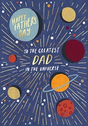 Greatest Dad in the Universe Fathers Day Card