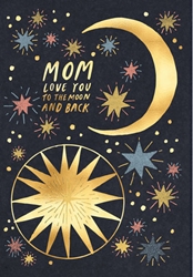 Moon and Back Mothers Day Card