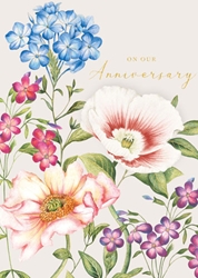 Our Anniversary Floral Card
