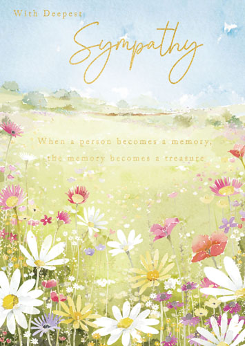 Treasured Memories Sympathy Card