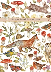 Forest Friends Birthday Card