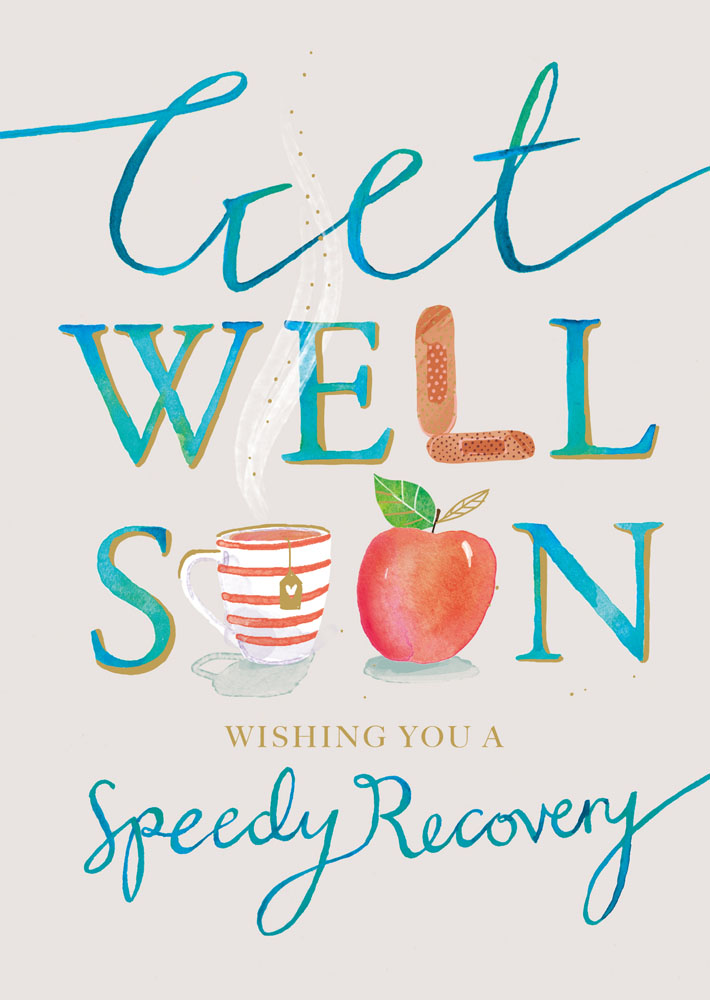 Apple Get Well Soon Card