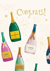 Congratulations Champagne Greeting Card