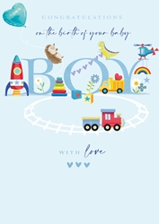 Baby Boy Greeting Card