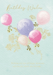 Birthday Balloons Greeting Card