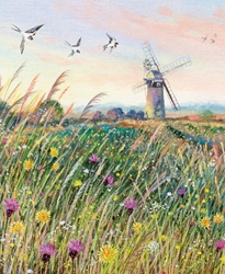 Blank Windmill Greeting Card