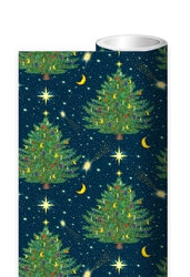 Celestial Christmas Continuous Roll Wrap 