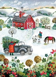 Winter on the Farm Boxed Cards 