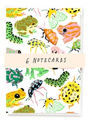 Frogs and Bugs Blank Notecard Set