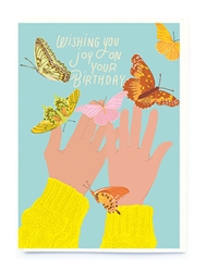 Butterfly Hands Birthday Card