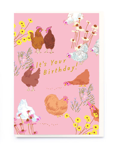 Chickens Birthday Card